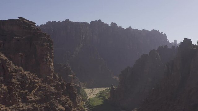 Aerial, Wadi Disah, Tabuk Region, Saudi Arabia