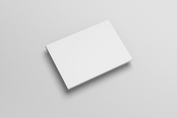 Blank landscape magazine cover mockup