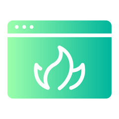 firewall gradient icon