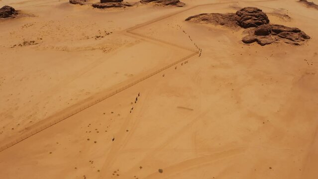 Aerial, Landscapes Around Al Ula, Saudi Arabia