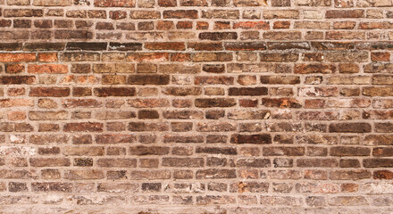 Naklejka premium Decay brick wall surface background