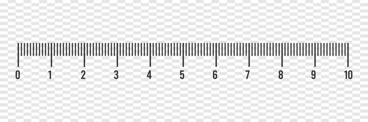 Markup measuring scale of 10 millimeters vector icon .Modern vector design template