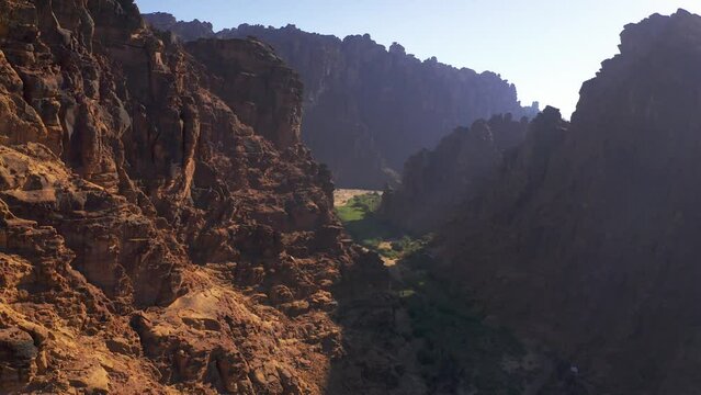 Aerial, Wadi Disah, Tabuk Region, Saudi Arabia