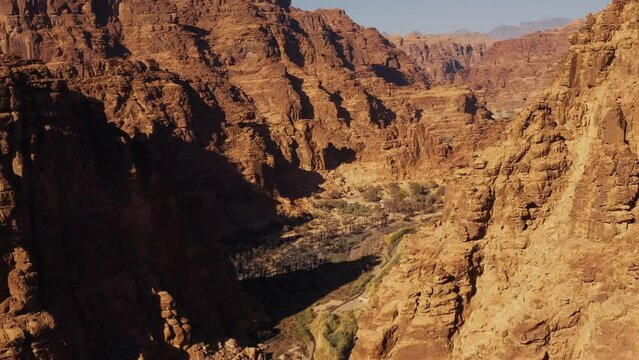 Aerial, Wadi Disah, Tabuk Region, Saudi Arabia