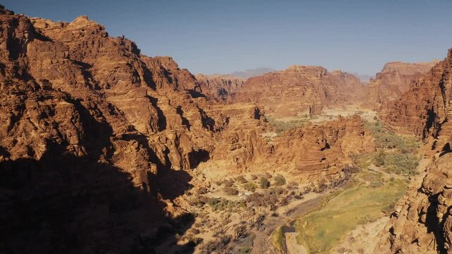 Aerial, Wadi Disah, Tabuk Region, Saudi Arabia