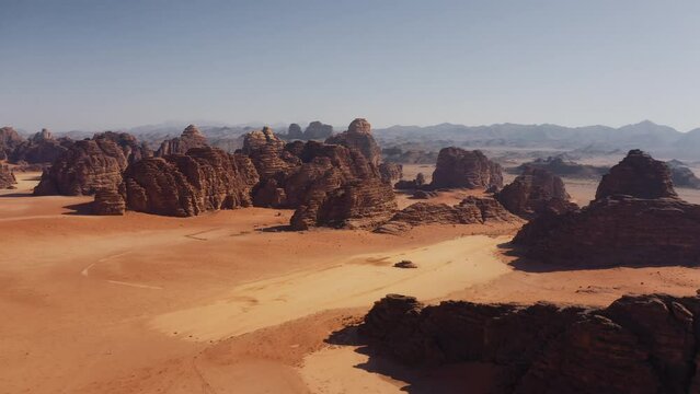 Aerial, Hisma Desert, Tabuk Region, Saudi Arabia