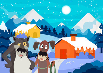 Fototapeta premium Winter adventure