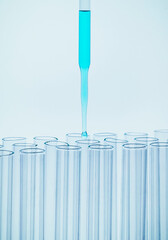 Biochemistry glass test tube apparatus