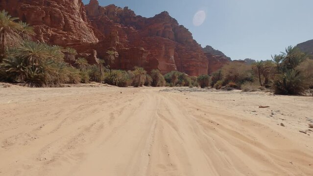Offroad Drive Through Wadi Disah, Tabuk Region, Saudi Arabia