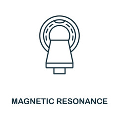 Magnetic Resonance icon. Simple element from medical services collection. Filled monochrome Magnetic Resonance icon for templates, infographics and banners