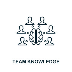 Team Knowledge icon. Simple element from agile method collection. Filled Team Knowledge icon for templates, infographics and more