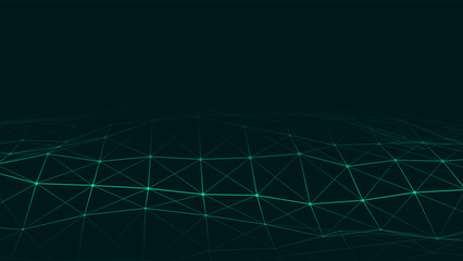 Dynamic wave of lines. Abstract futuristic background. Big data visualization. Vector illustration.