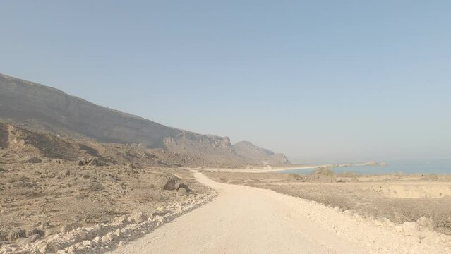 Driving At The Fazayat Beach, Salalah, Oman