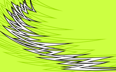 Abstract background with curved spikes pattern and with some copy space area