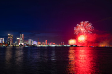 神奈川県横浜市　スマートフェスティバルの花火