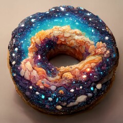 a big galaxy donut