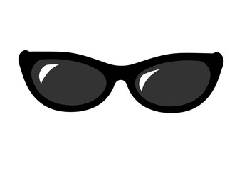 Glasses Icon for Graphic Design Projects. Black Sunglasses Vector Illustration. Glasses Icon Image