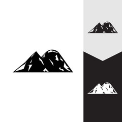 Mountain icon Logo Template Vector illustration design