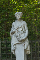 statue in the garden of the palace