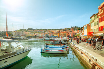 Fischereihafen von Cassis, Südfrankreich 