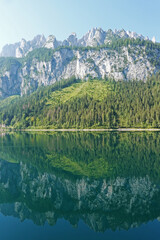 Morning at Gosau lake in the Austrian Alps