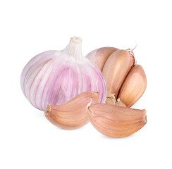 Garlic isolated on white background