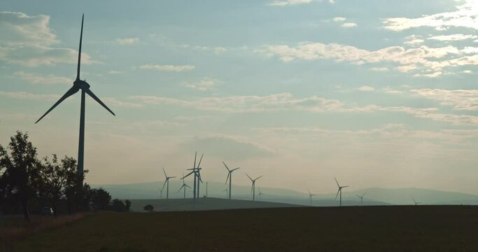 The largest wind turbine farm in the Czech Republic, Krystofovy Hamry