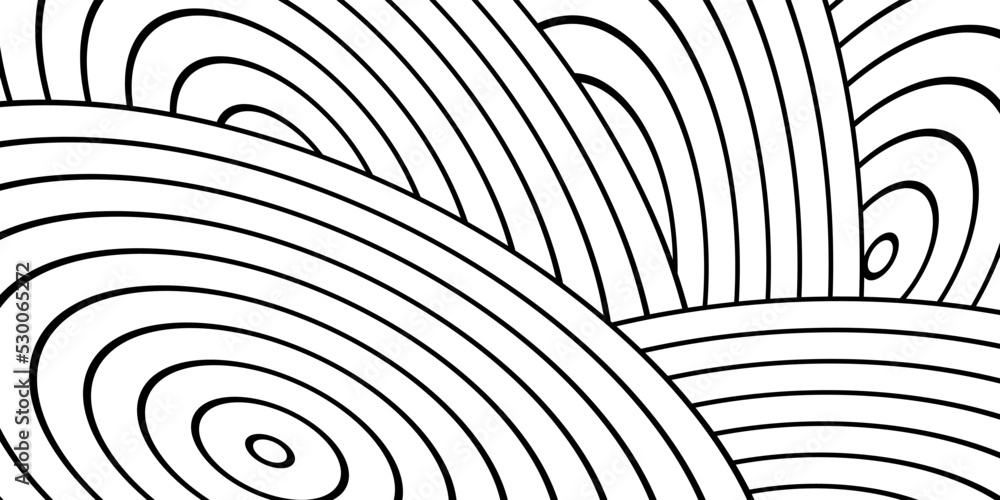 Poster abstract white background with round lines. round shapes overlap. modern abstract vector texture.