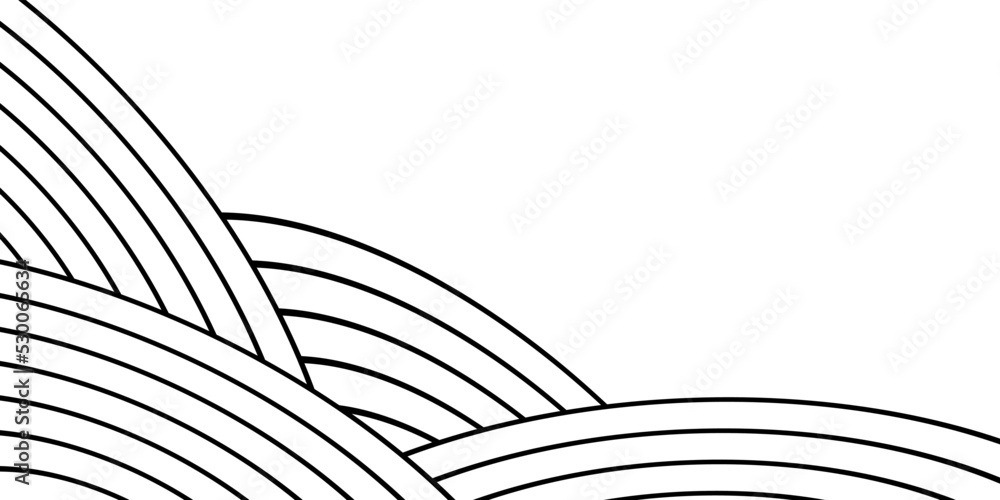 Poster abstract white background with round lines. round shapes overlap. modern abstract vector texture.