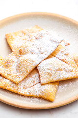 fried puff pastry with sugar