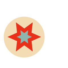 Retro vintage Christmas icon, design for highlights of instagram, blogs, stickers, postcards