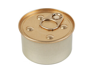 Canned tin isolated on a white background