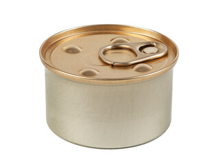 Canned tin isolated on a white background