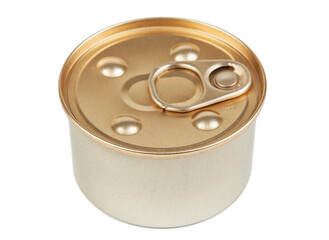 Canned tin isolated on a white background