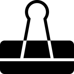 Bulldog Clip Vector Icon