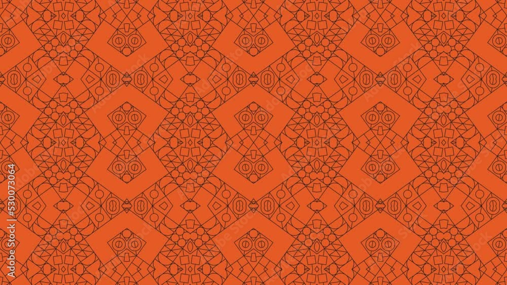 Poster multicolor shapes in retro geometric pattern. simple motion graphic seamless loop animation in vinta