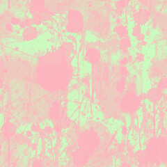 Fototapeta na wymiar A seamless pattern with monochrome pink paint splatters on background.