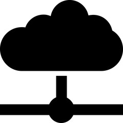 Cloud Network Vector Icon 