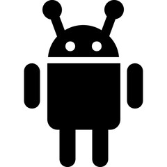 Android Robot Vector Icon - obrazy, fototapety, plakaty