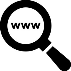 Domain Searching Vector Icon 