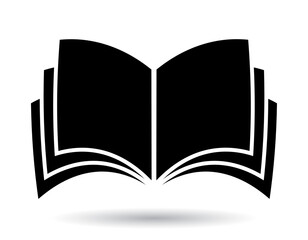 open book simple icon, vector illustration 