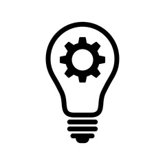 Light bulb with cogwheel