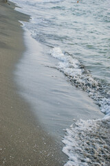 waves on the black sea beach