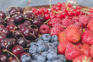 Real pretty assorted fresh berries