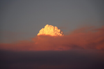 Pyrocumulus Cloud over the Mosquito Wildfire in the Sierra Foothills of California