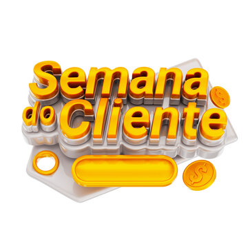 3d customer week stamp for composition