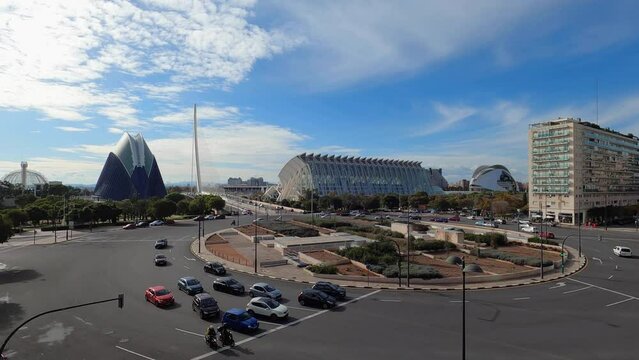 Spain Valencia, city timelapse.