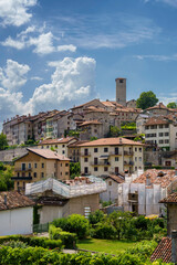 Historic buildings of Feltre, Veneto, Italy