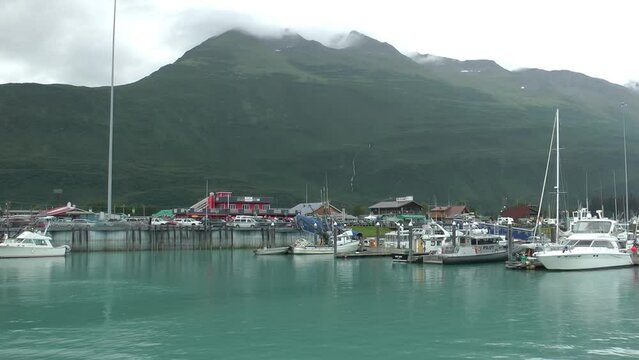 Sailing slowly at Seward harbor, Alaska 2021
Alaska Seward port, 2021
