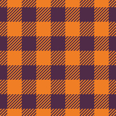 Fall Buffalo Plaid Background Patterns Seamless Vector Illustration
